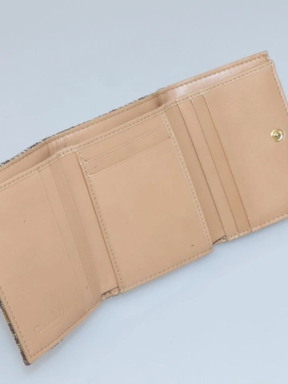 Christian Dior Trotter Canvas Wallet Black Auth ac3872 - Picture 9 of 14